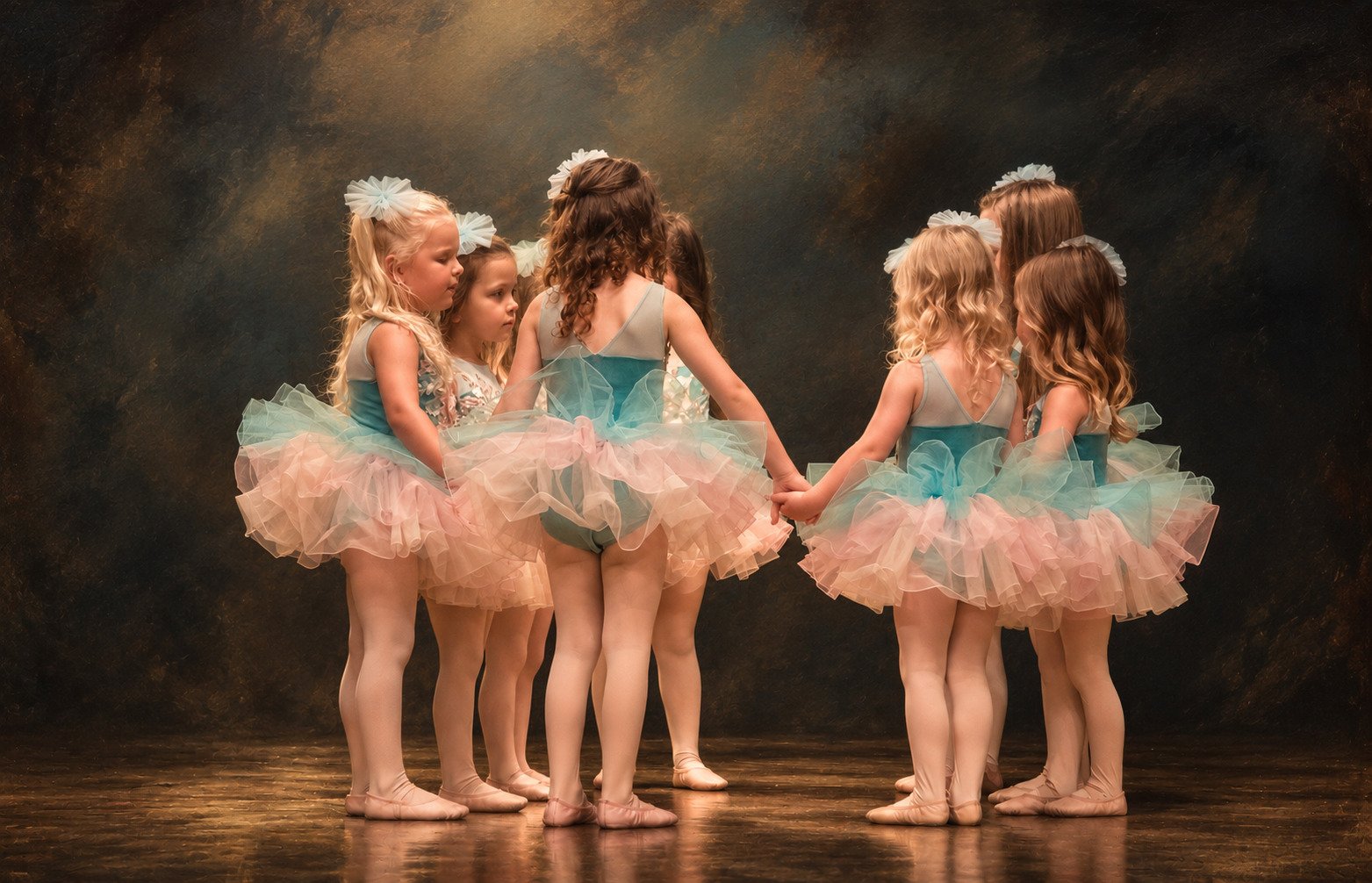Young dancers performing on stage